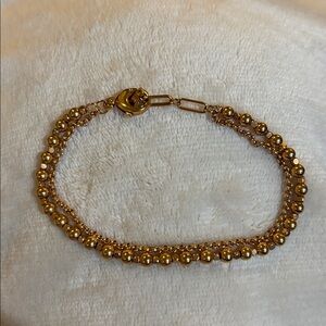 Fossil rose gold tone double bracelet